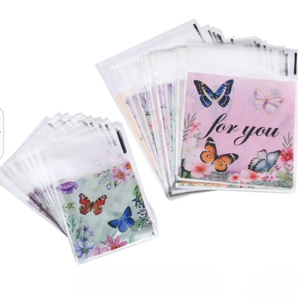 40ct. Resealable Cellophane Bags 20 -3x4 + 20 -2x2 🦋LAST ONE - Picture 3 of 8